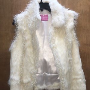 NEW! 100% Leather with Fur Vest from Italy!